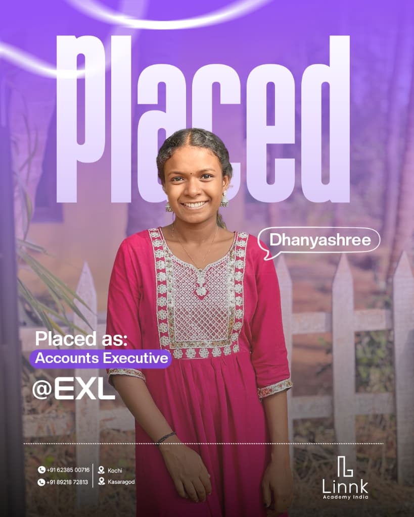Dhanyashree โ placed as Accounts Executive at EXL